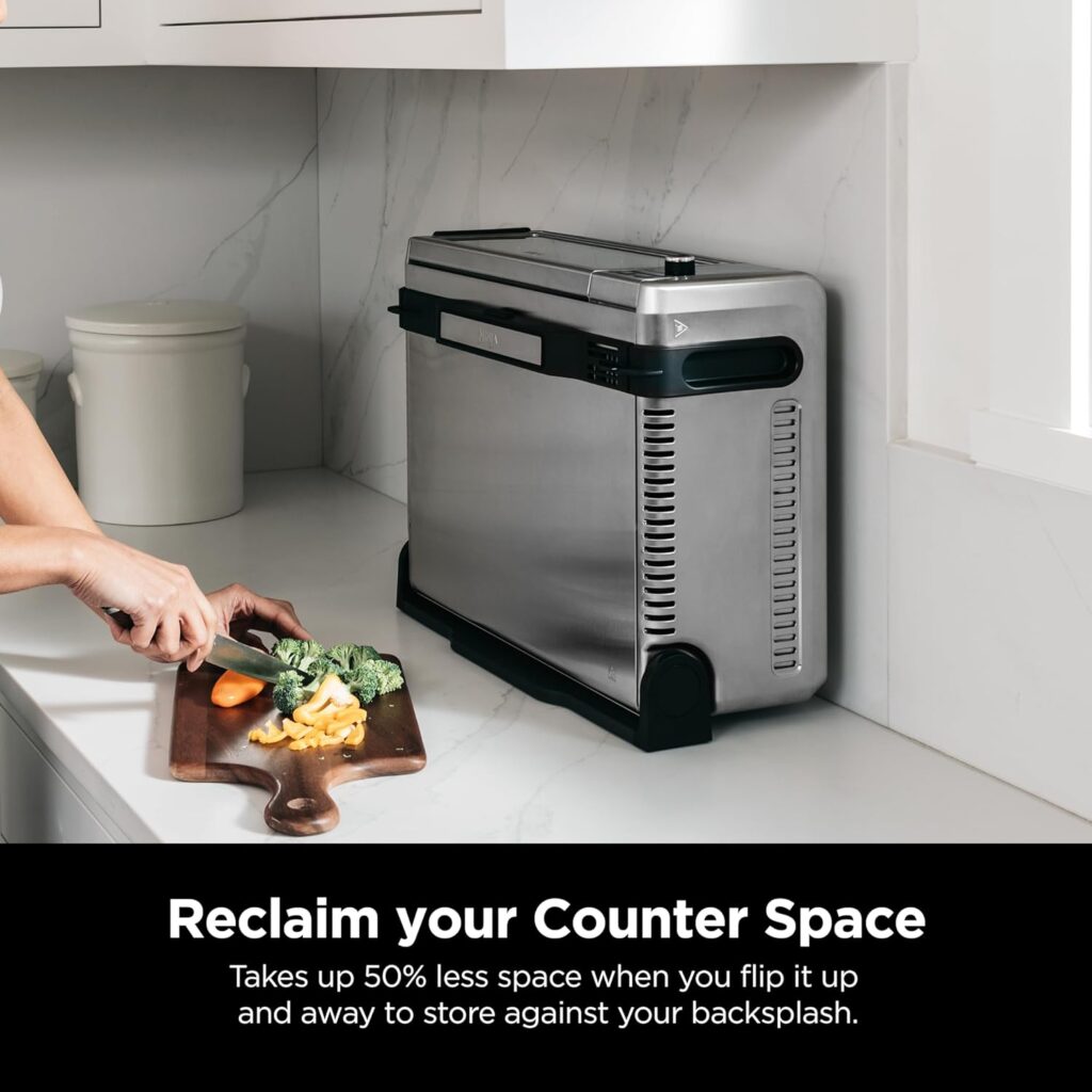 Ninja SP351 Foodi Smart 13-in-1 Dual Heat Air Fry Countertop Oven, Dehydrate, Reheat, Smart Thermometer, 1800-watts, Silver