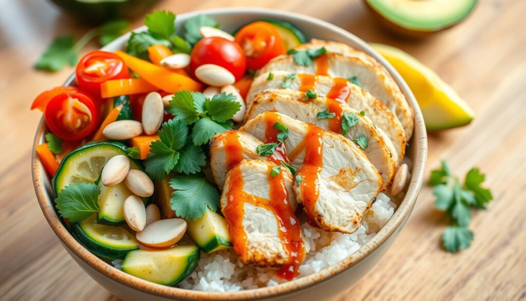 healthy low carb rice bowl