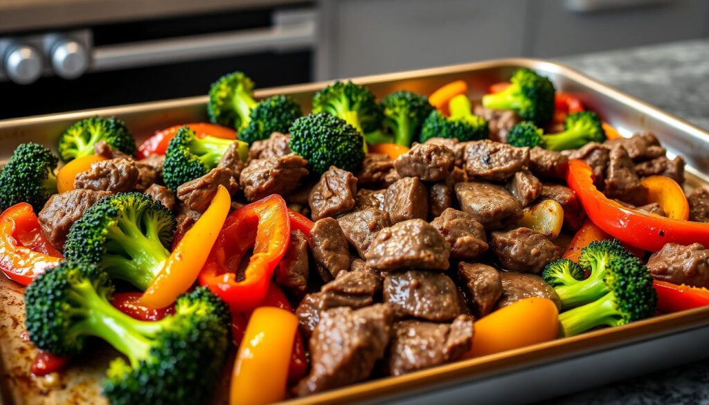 beef sheet pan dinner