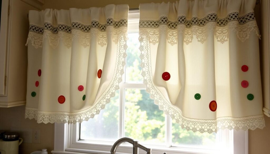 cafe curtain embellishments