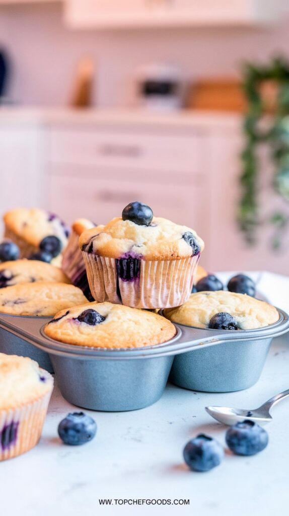 Blueberry Cottage Cheese Muffins