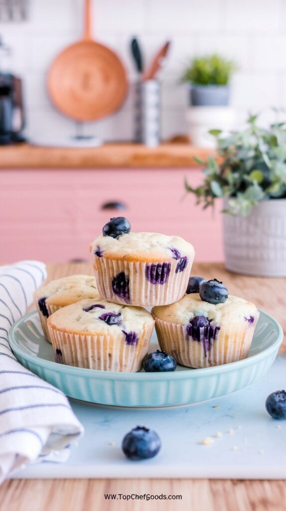 Blueberry Cottage Cheese Muffins