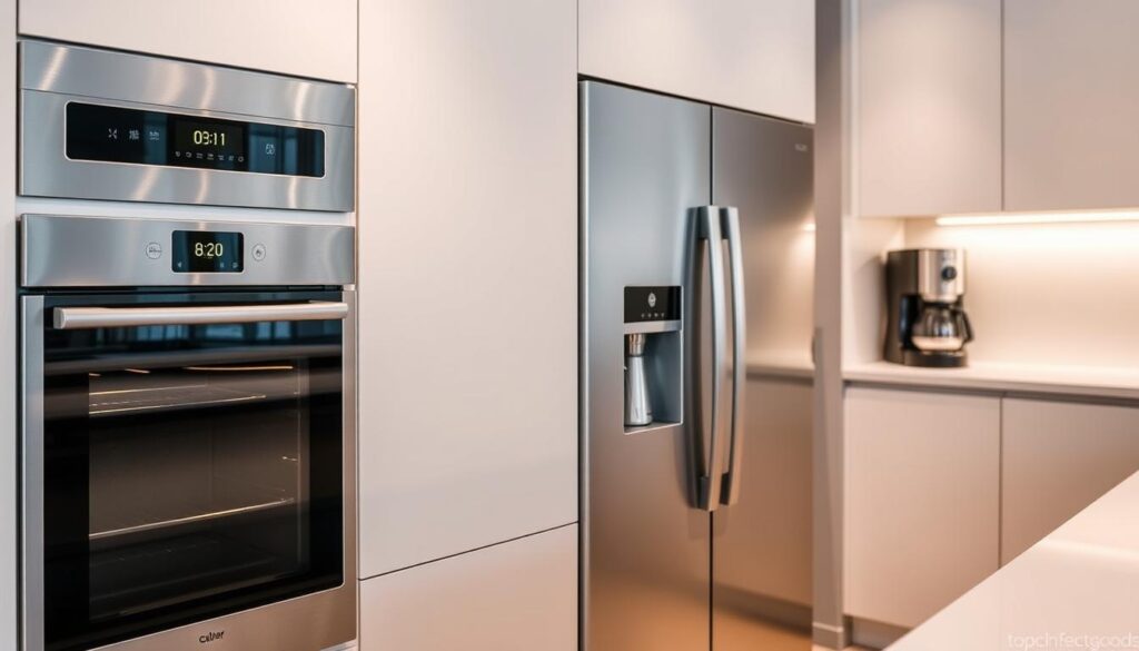 sleek kitchen appliances