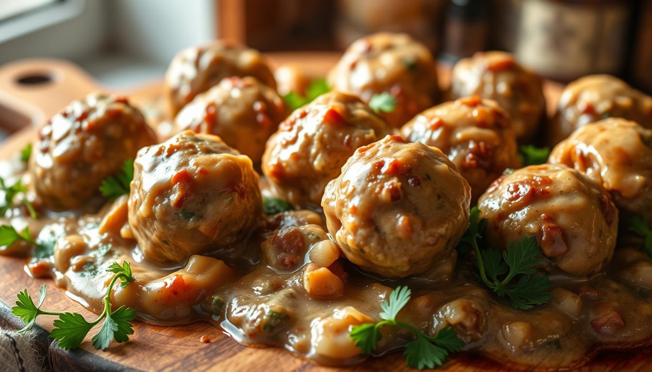 Easy and Flavorful – Slow Cooker Salisbury Steak Meatballs (Frozen Meatballs)