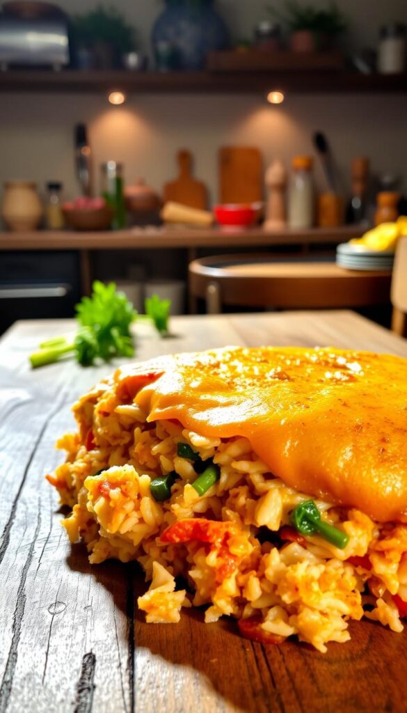 One Pan Dinner Chicken Burrito Casserole